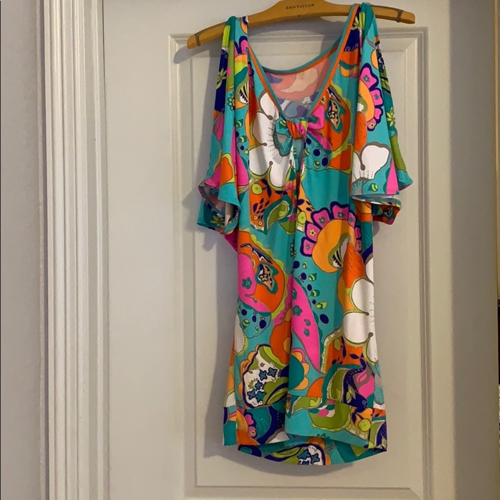 Trina Turk coverup tunic Reversible! Small